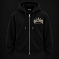 BACCHUS STREETWEAR Premium Heavyweight Zip-Up Hoodie - Black