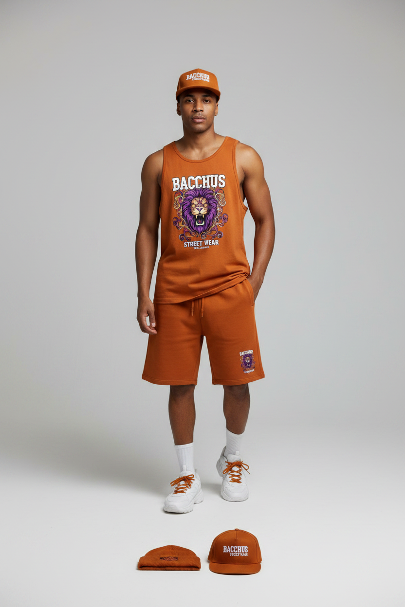 Bacchus Street Wear Full Sunburnt Orange Collection