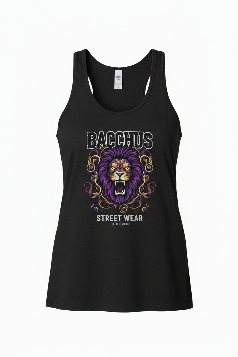 Bacchus Street Wear Women's Black Tank Top